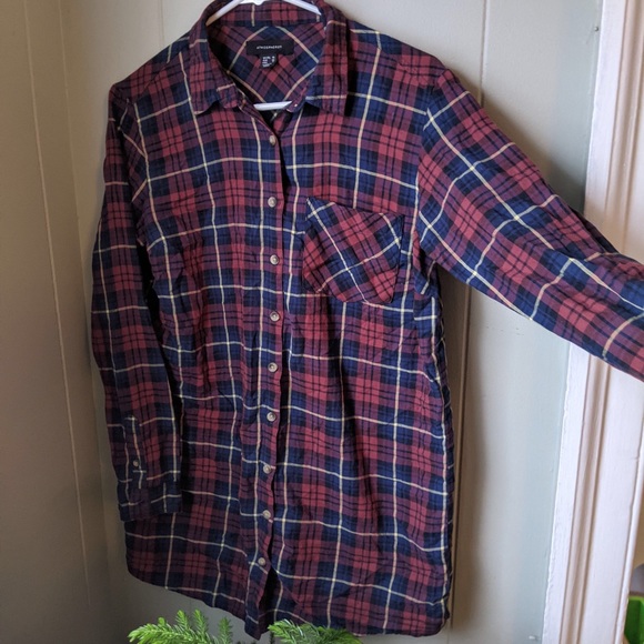 Primark Plaid Button Down Top - Picture 2 of 5